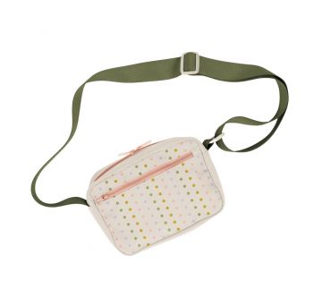 Natural Cotton Landscape Crossbody Pouch